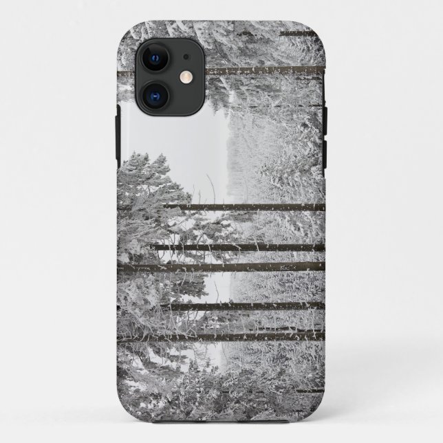 Evergreen forest in winter Case-Mate iPhone case (Back)