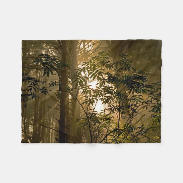 Evergreen Forest | Oregon Coast Fleece Blanket (Front (Horizontal))