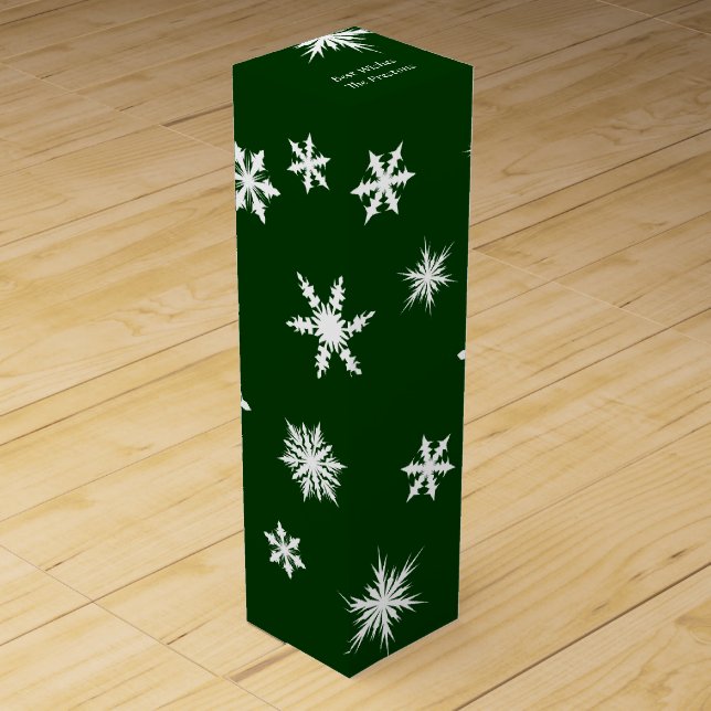 Evergreen Holiday Wine Box (Front)