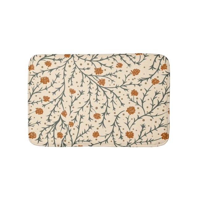 Evergreen Kisses Under the Mistletoe Bath Mat (Front)