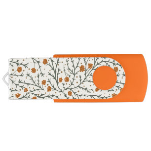 Evergreen Kisses Under the Mistletoe Heart Flash Drive