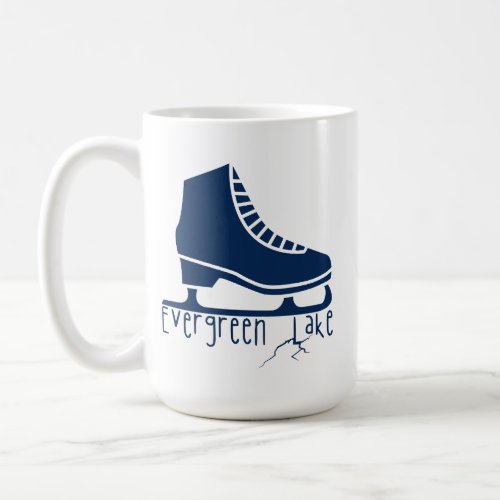 Evergreen Lake Colorado Ice Skating  Coffee Mug