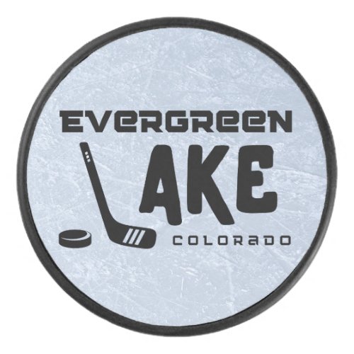 Evergreen Lake Evergreen Colorado  Hockey Puck