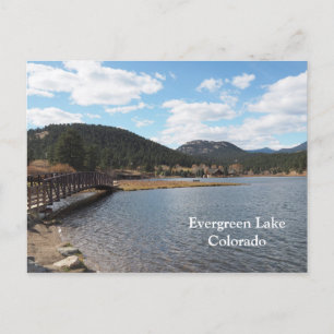 Evergreen Lake in Evergreen, Colorado Postcard