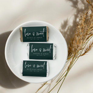 Evergreen Love Is Sweet Personalized Wedding Hershey's Miniatures