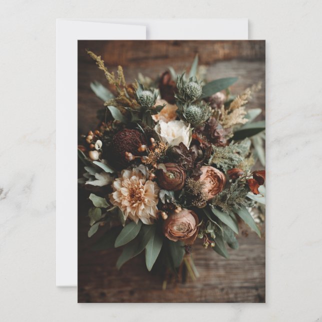 Evergreen Love | Wild Grace Invitation (Front)