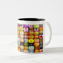 Evergreen Memories: Timeless Two-Tone Coffee Mug