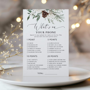 Evergreen minimal what's on your phone game