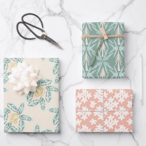 Evergreen Mix Wrapping Paper Sheets