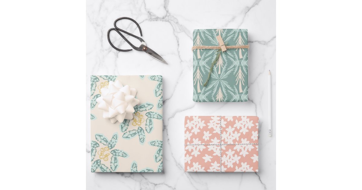 Evergreen Mix Wrapping Paper Sheets