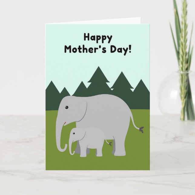 Evergreen Mother Love Card (Front)