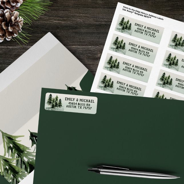 Evergreen Mountain Forest Green White Black Label (Creator Uploaded)