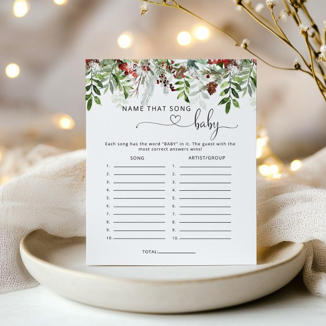 Evergreen Name that song baby shower game (Creator Uploaded)