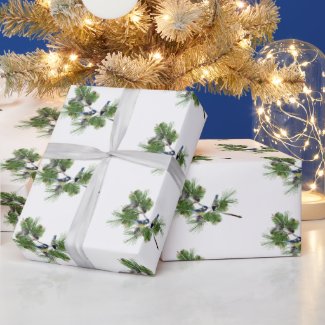 Evergreen Nest Christmas Wrapping Paper