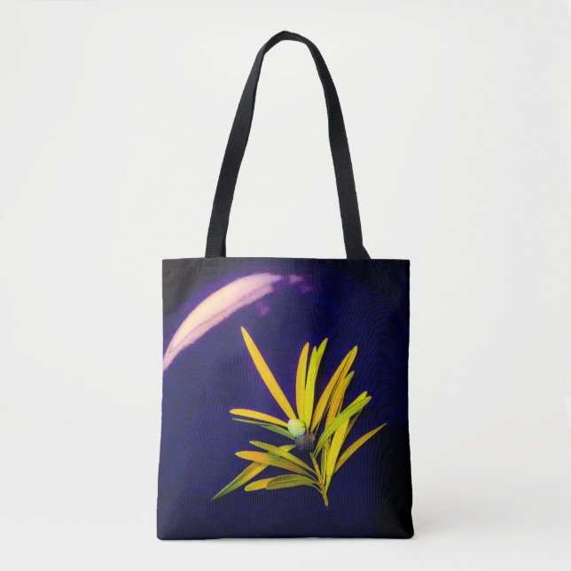 Evergreen on Blue Tote Bag (Front)