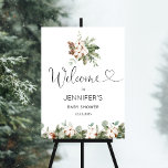 Evergreen pine baby shower welcome foam board<br><div class="desc">Evergreen pine baby shower welcome Foam Board
Matching items available.</div>