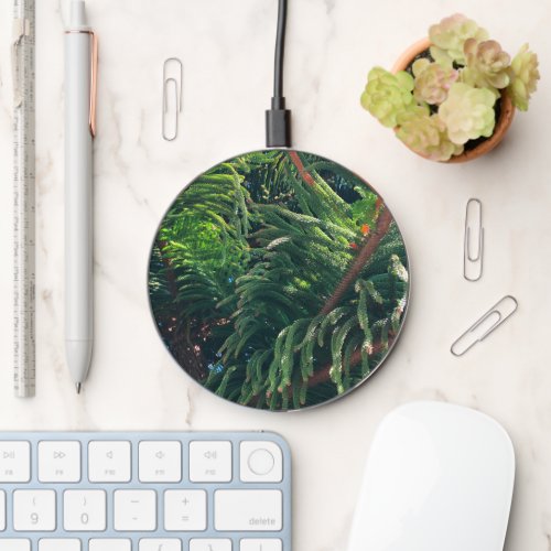 Evergreen pine_tree conifer  wireless charger 