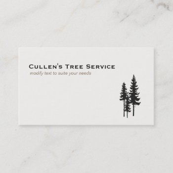 Evergreen Pine Trees Nature And Landscaping Design Business Card by sm_business_cards at Zazzle