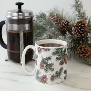 Evergreen Pinecone Cozy Winter Coffee  Mug