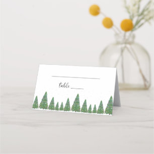 Evergreen place card