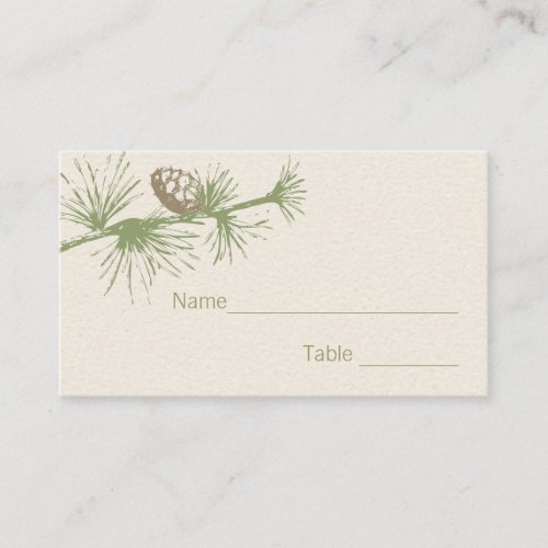 Evergreen Seating Card Business Card Templates