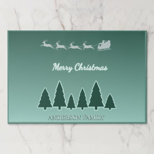 Evergreen Sleigh Nightfall Paper Pad