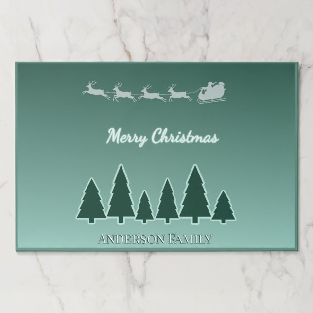 Evergreen Sleigh Nightfall Paper Pad (Front)
