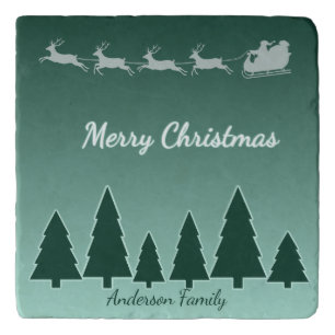 Evergreen Sleigh Winter Harmony Trivet