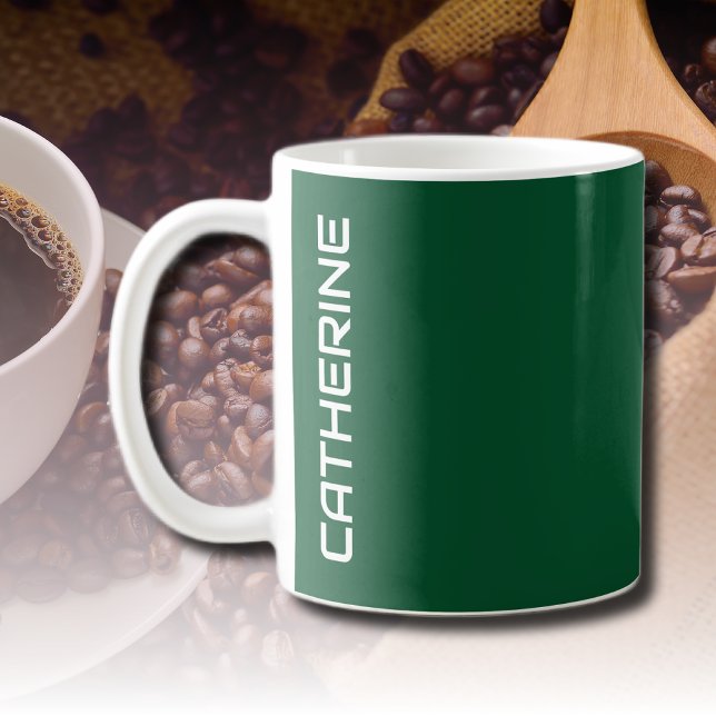 Evergreen Solid Color Personalized  Coffee Mug (Creator Uploaded)