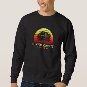 Evergreen Sunset Conway County Oak Tree Arkansas B Sweatshirt