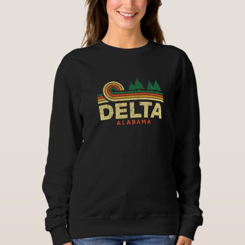 Evergreen Sunset Delta Forest Alabama Woods Nature Sweatshirt