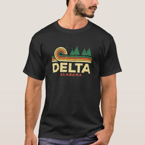 Evergreen Sunset Delta Forest Alabama Woods Nature T_Shirt