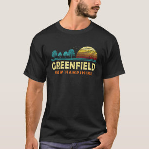 Evergreen Sunset Greenfield Forest New Hampshire W T-Shirt