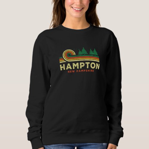 Evergreen Sunset Hampton Forest New Hampshire Wood Sweatshirt