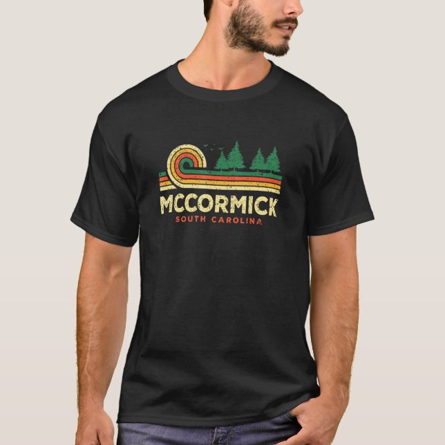 Evergreen Sunset Mccormick Forest South Carolina W T-Shirt (Front)