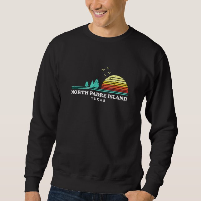 Evergreen Sunset North Padre Island Forest Texas W Sweatshirt (Front)