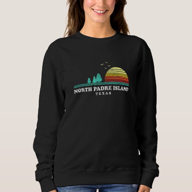 Evergreen Sunset North Padre Island Forest Texas W Sweatshirt (Front)