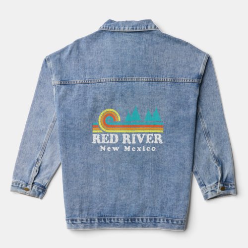 Evergreen Sunset Red River Forest New Mexico Woods Denim Jacket