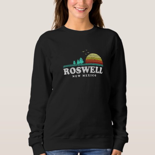 Evergreen Sunset Roswell Forest New Mexico Woods C Sweatshirt