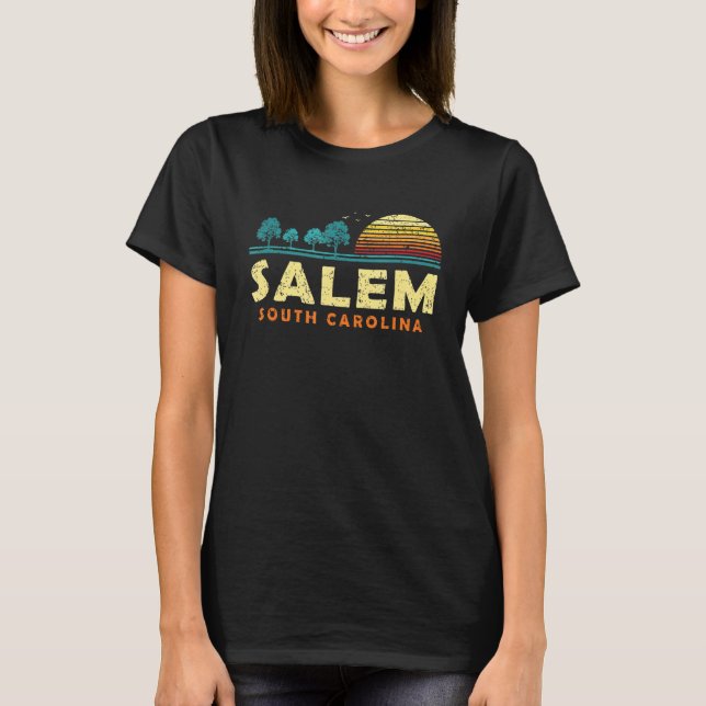 Evergreen Sunset Salem Forest South Carolina Woods T-Shirt (Front)