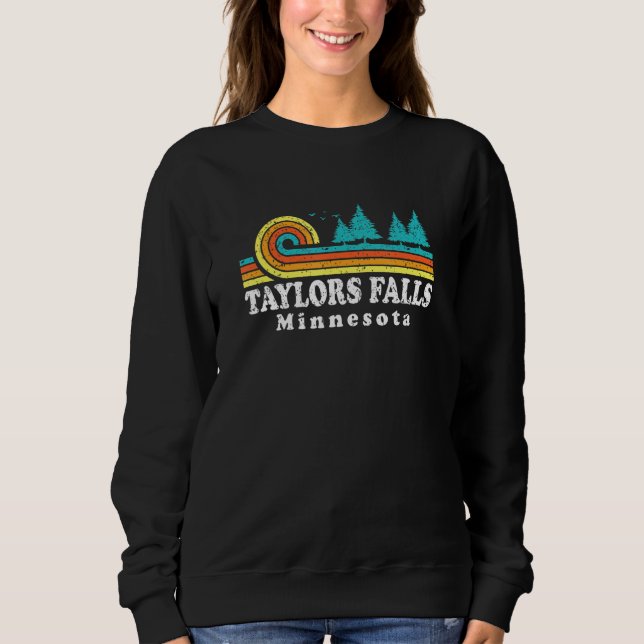 Evergreen Sunset Taylors Falls Forest Minnesota Wo Sweatshirt (Front)