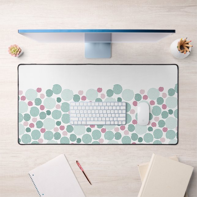 Evergreen Swirl (Pattern) Desk Mat (Office 1)