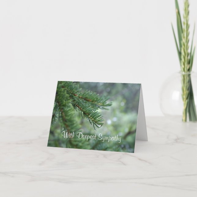 Evergreen Sympathy Card (Front)