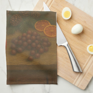 Evergreen Table – Candlelight and Calm Kitchen Towel