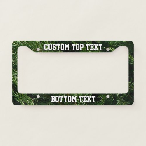Evergreen Tree _ Cypress Boughs License Plate Frame