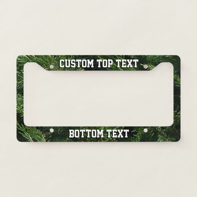 Evergreen Tree - Cypress Boughs License Plate Frame (Front)