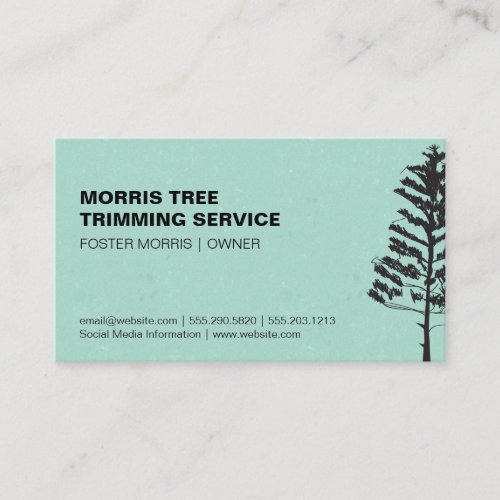 Evergreen Tree  Green Texture Background Business Card