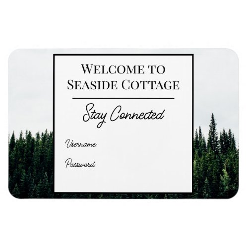 Evergreen Trees Airbnb Vacation Rental Wifi Magnet