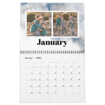 Evergreen Trees Create Your Own Family Photo Calendar 