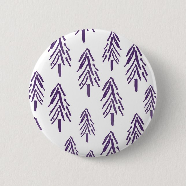 Evergreen Trees in Purple Button (Front)